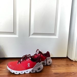 Brand new orange on cloud sneakers